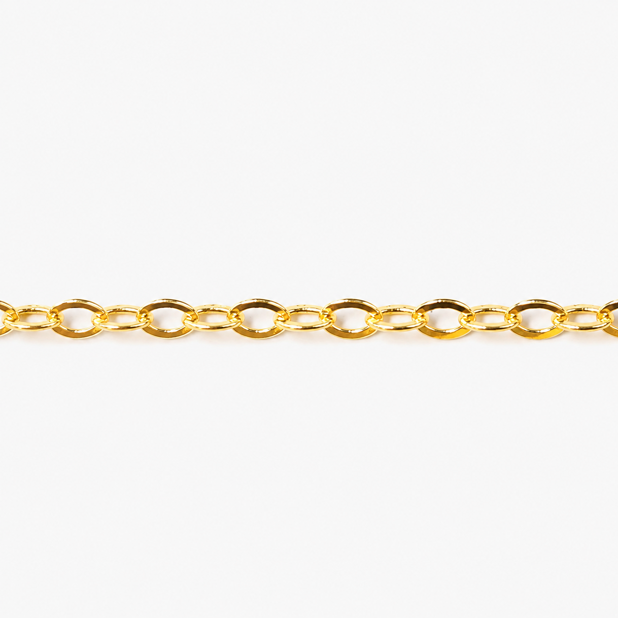 Facet Halskæde 60 cm – 18 karat forgyldt sterlingsølv