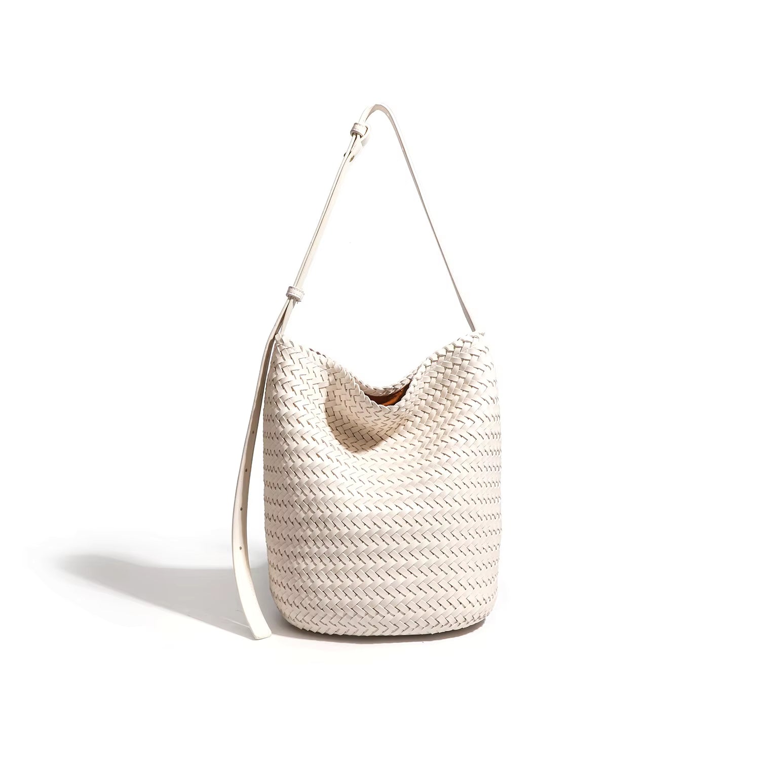 Crossbody Woven Bag - White