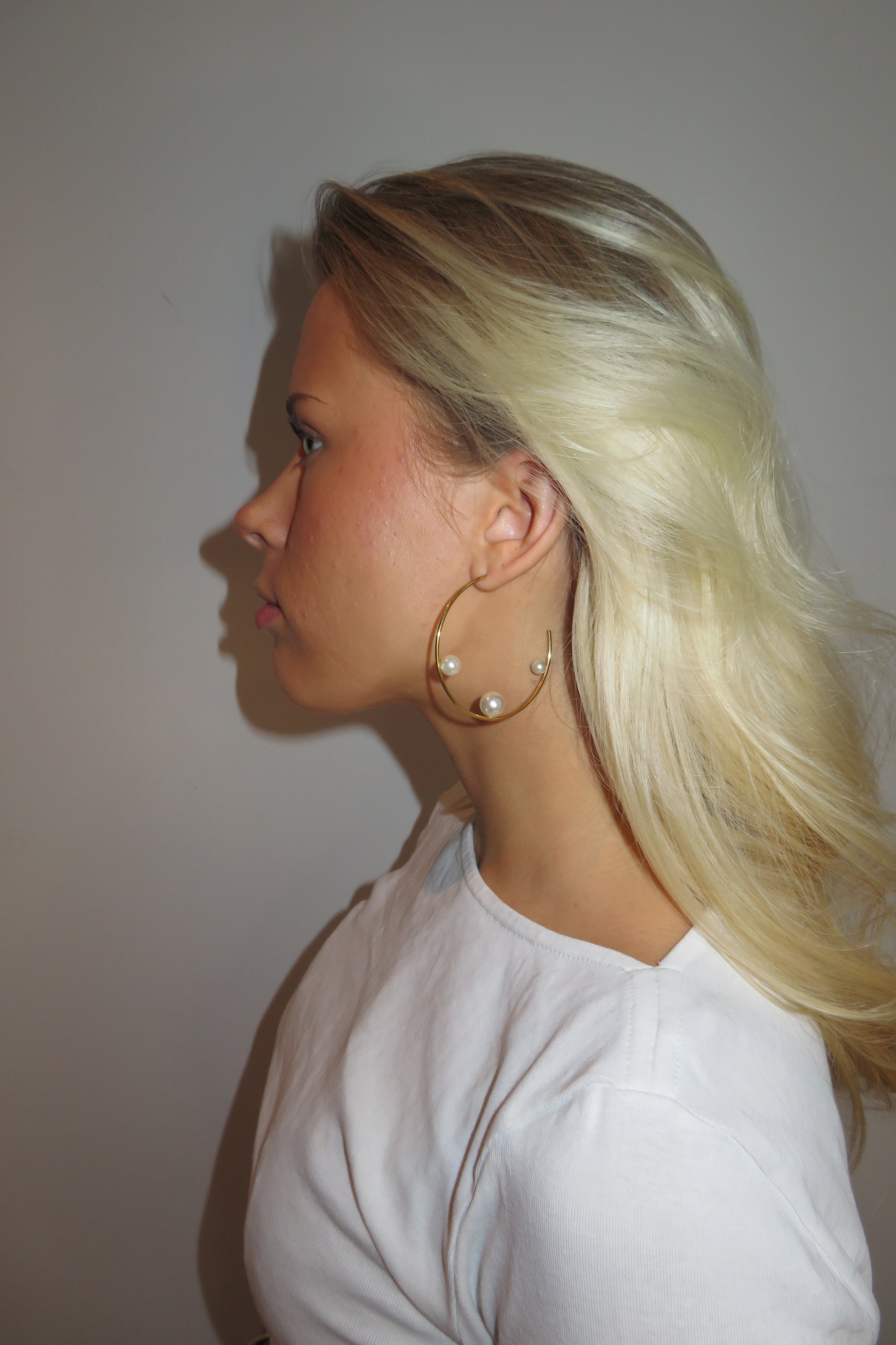 Opal Pearl Hoops