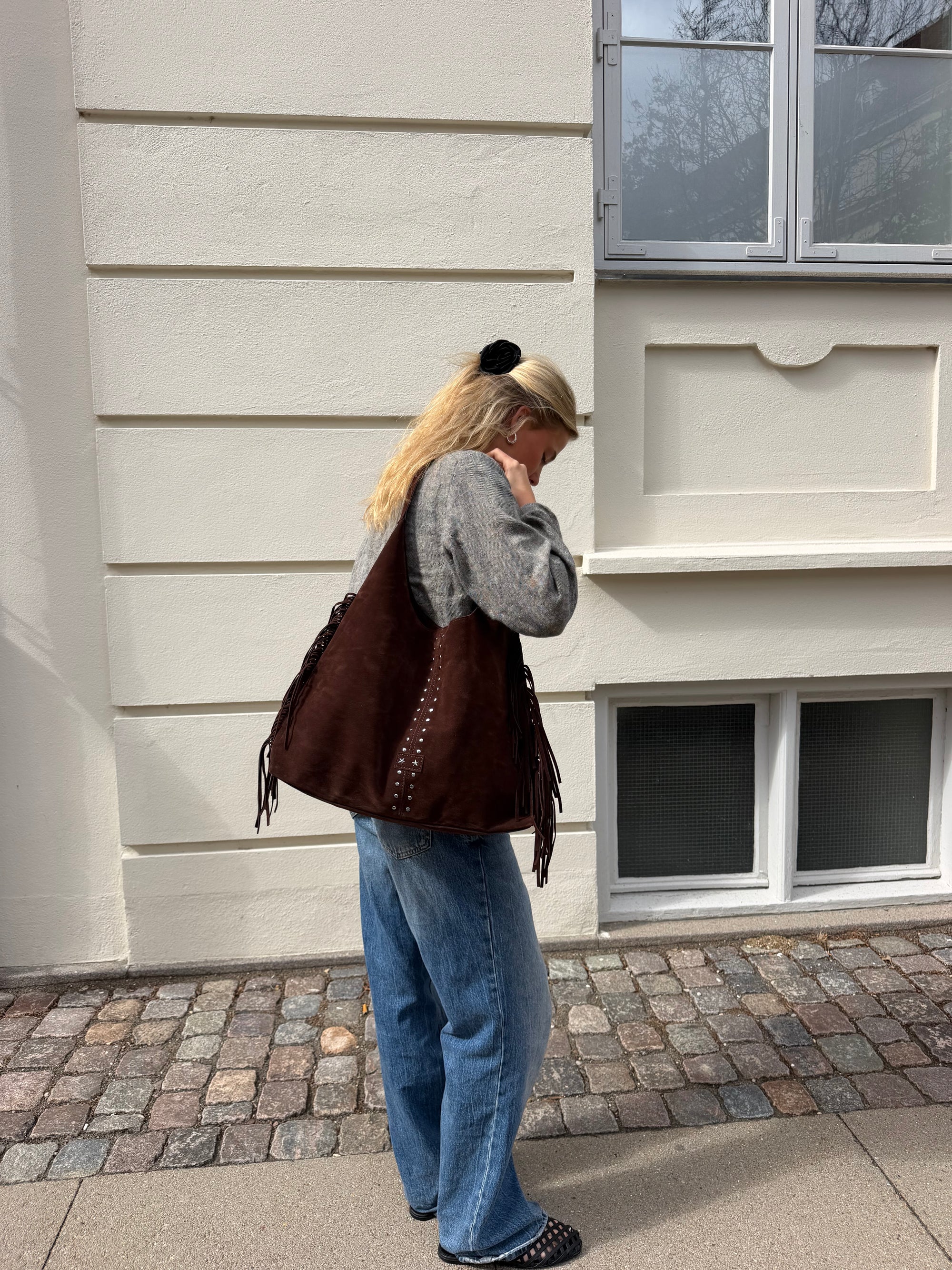 Ruffle Tote Bag