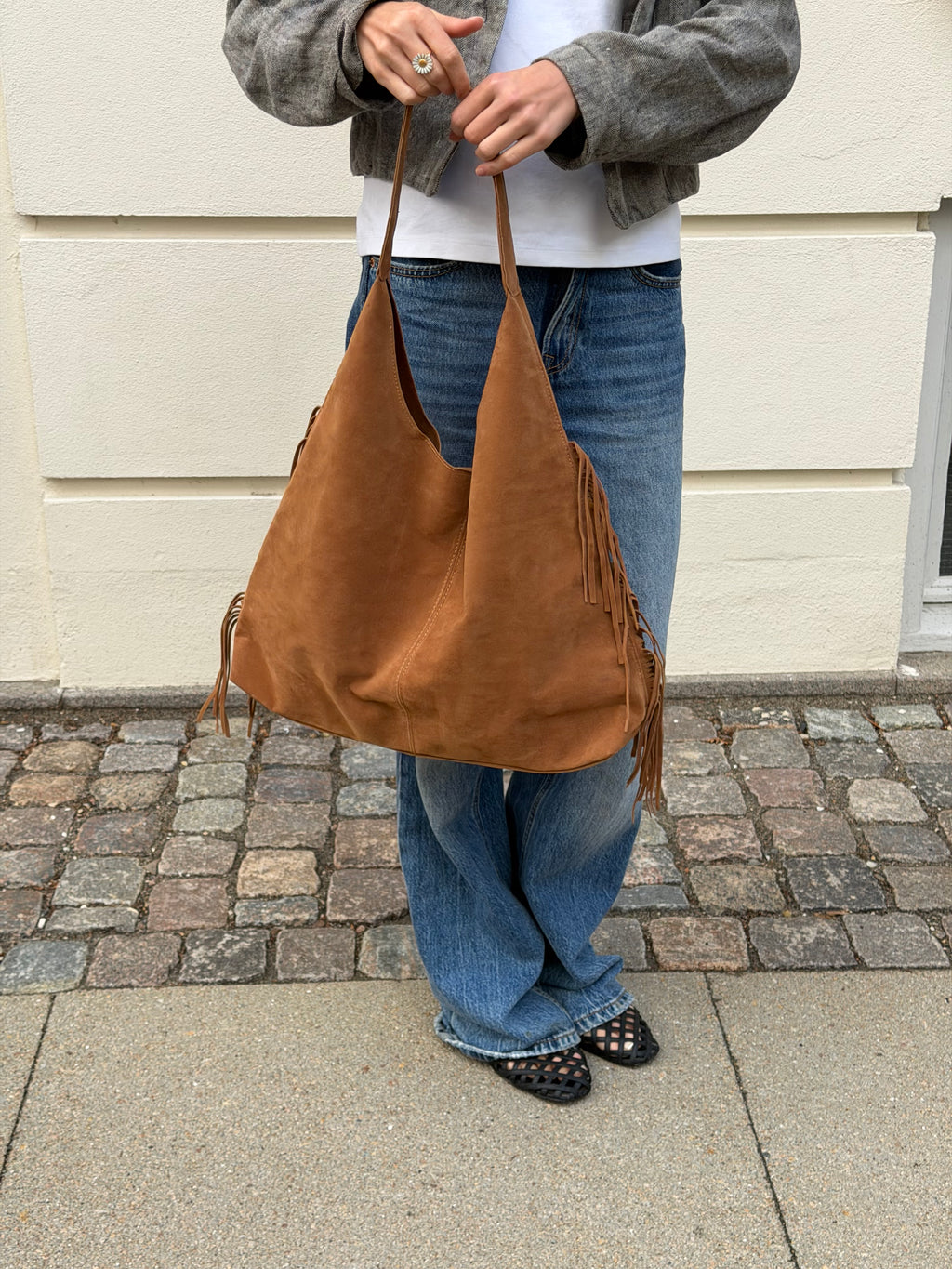 Ruffle Tote Bag