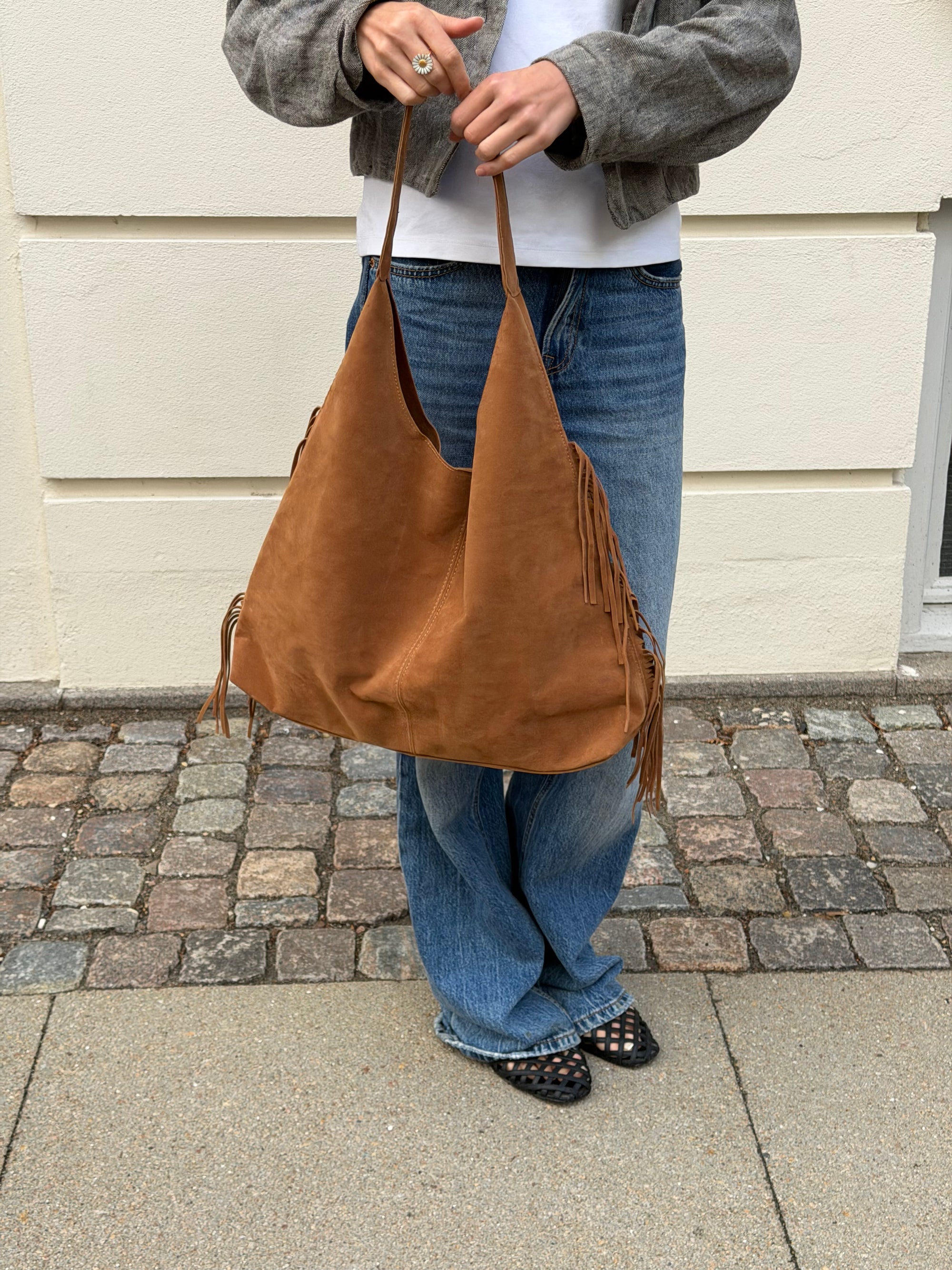 Ruffle Tote Bag