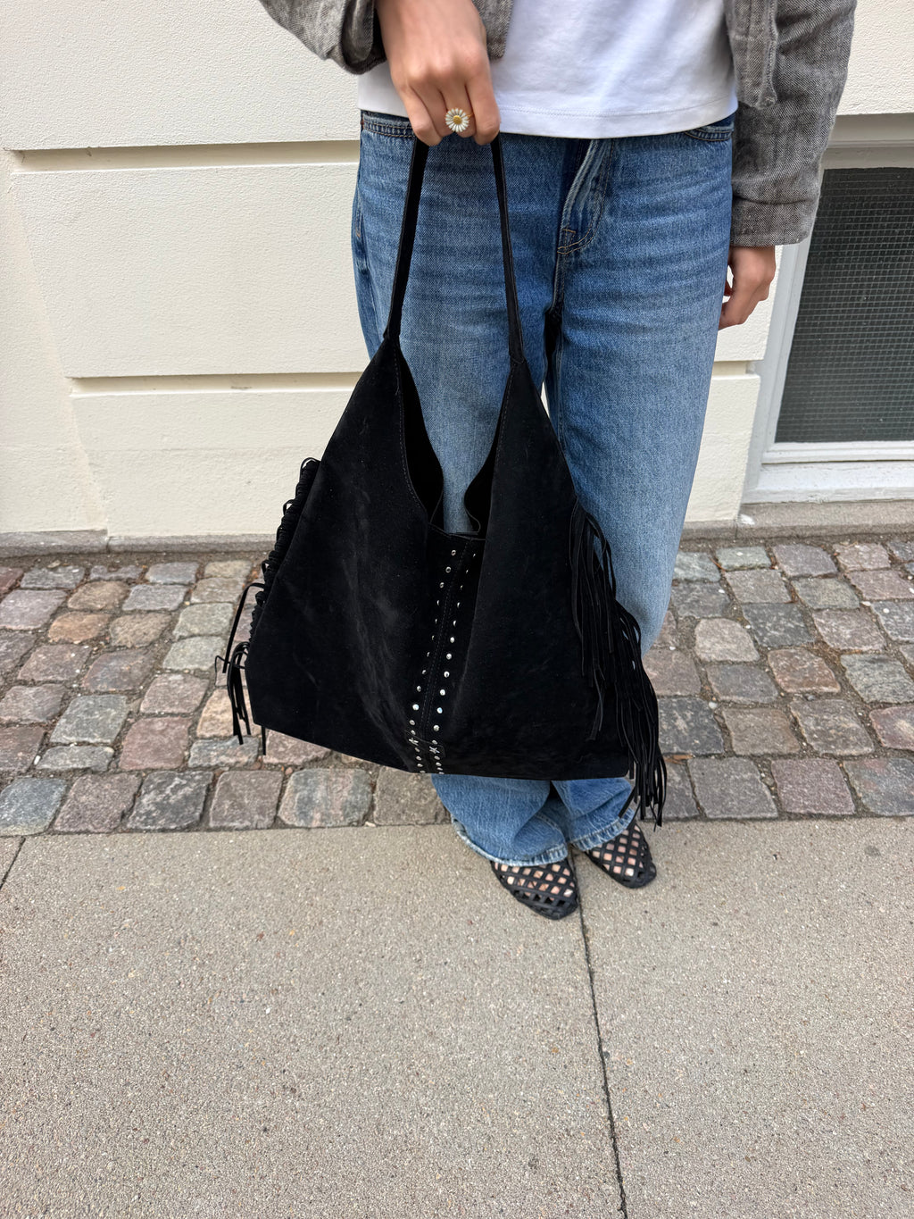 Ruffle Tote Bag