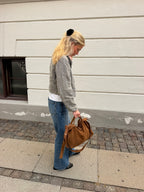 Suede Crossbody Hand Bag