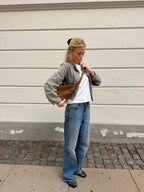 Suede Crossbody Hand Bag