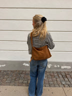 Suede Crossbody Hand Bag