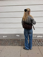 Suede Crossbody Hand Bag