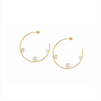 Opal Pearl Hoops