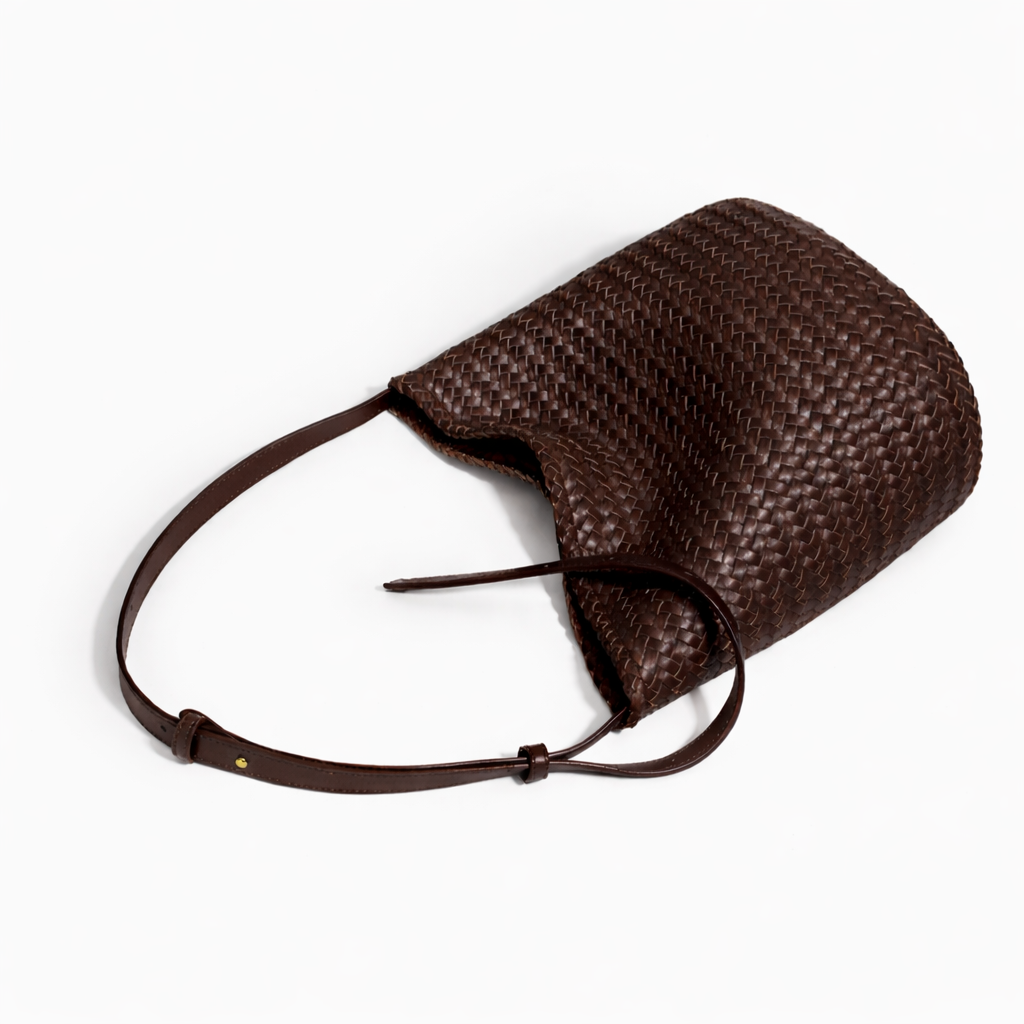 Crossbody Woven Bag - Dark Chocolate